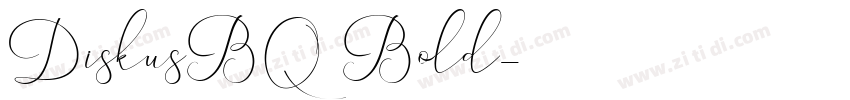 DiskusBQ Bold字体转换